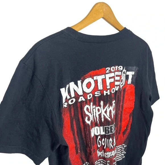KNOTFEST 2019 Double Graphic Slipknot Volbeat Heavy Metal Graphic Concert t - Picture 4 of 7